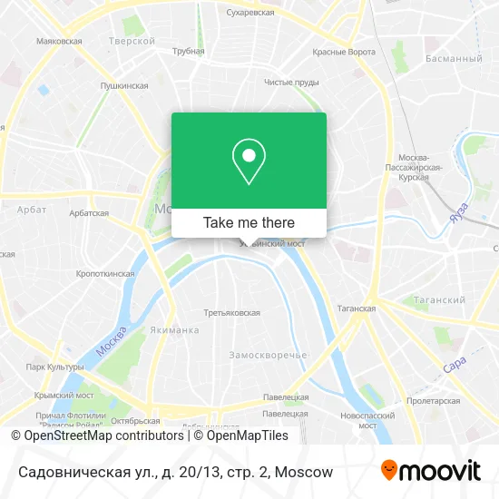 Садовническая ул., д. 20 / 13, стр. 2 map