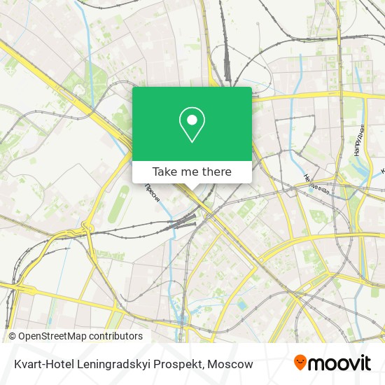 Kvart-Hotel Leningradskyi Prospekt map