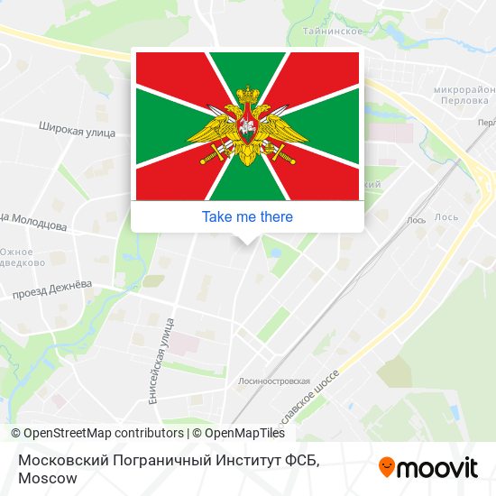 Московский Пограничный Институт ФСБ map