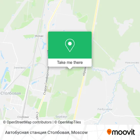 Автобусная станция Столбовая map
