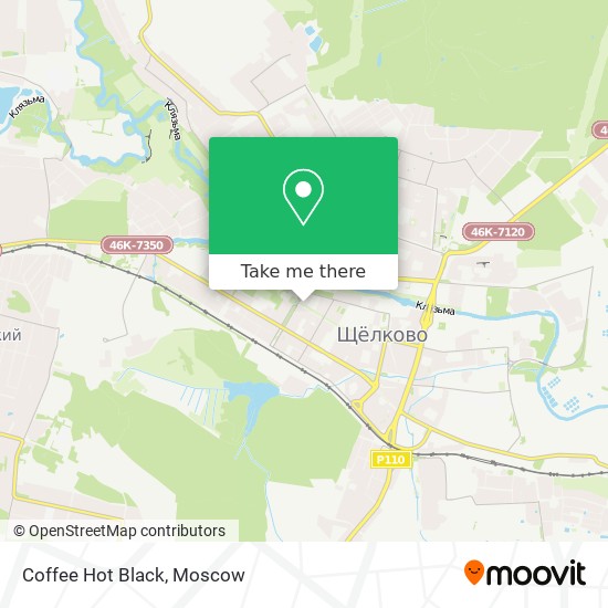 Coffee Hot Black map