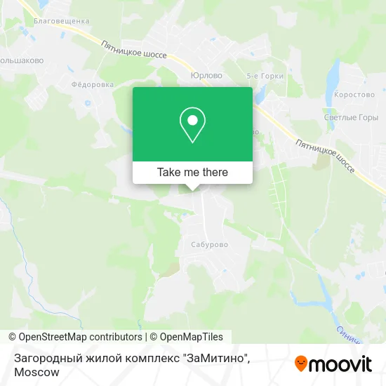 Загородный жилой комплекс "ЗаМитино" map