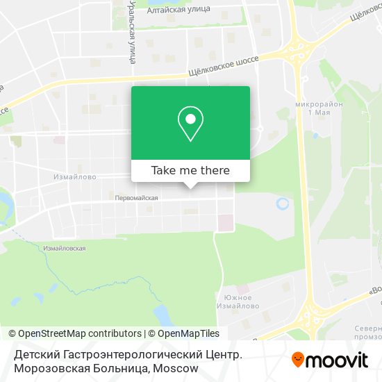 Детский Гастроэнтерологический Центр. Морозовская Больница map