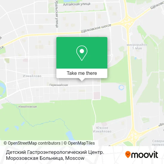 Детский Гастроэнтерологический Центр. Морозовская Больница map
