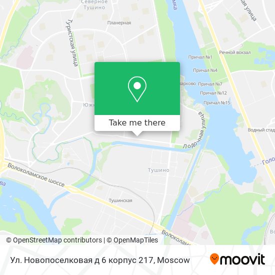 Ул. Новопоселковая д 6 корпус 217 map