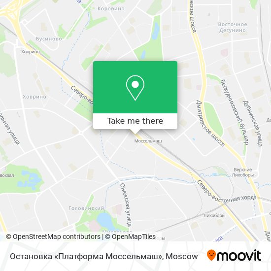 Остановка «Платформа Моссельмаш» map