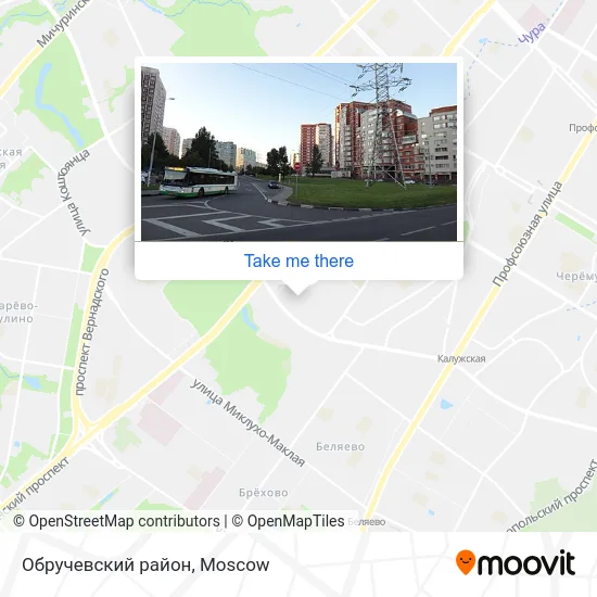 Обручевский район map