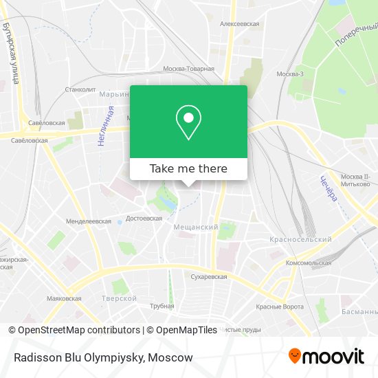 Radisson Blu Olympiysky map