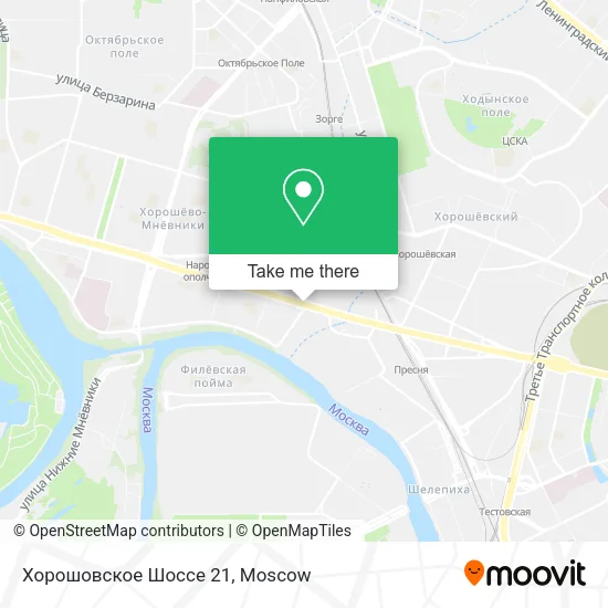 Хорошовское Шоссе 21 map