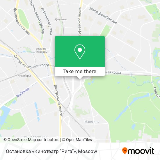 Остановка «Кинотеатр "Рига"» map