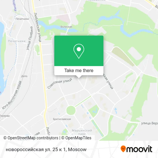 новороссийская ул. 25 к 1 map