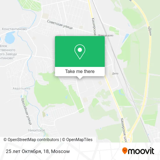 25 лет Октября, 18 map