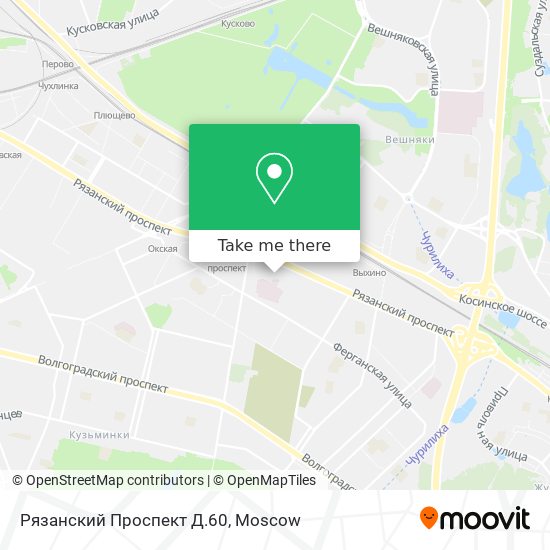 Рязанский Проспект Д.60 map