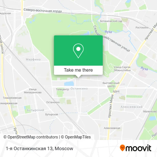 1-я Останкинская 13 map
