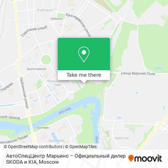 АвтоСпецЦентр Марьино – Официальный дилер SKODA и KIA map