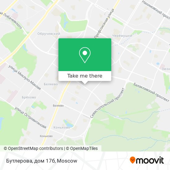 Бутлерова, дом 17б map