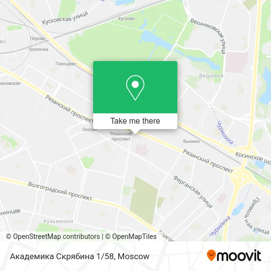 Академика Скрябина 1/58 map