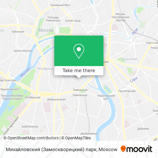 Михайловский (Замоскворецкий) парк map