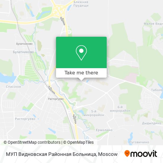 МУП Видновская Районная Больница map