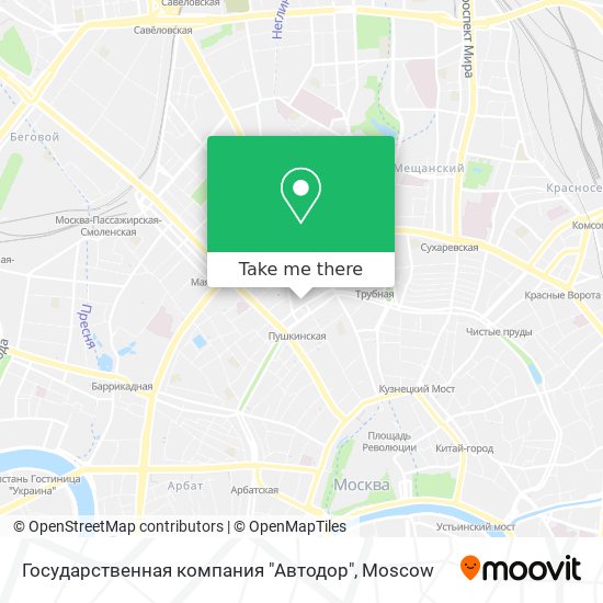 Государственная компания "Автодор" map
