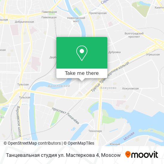 Танцевальная студия ул. Мастеркова 4 map