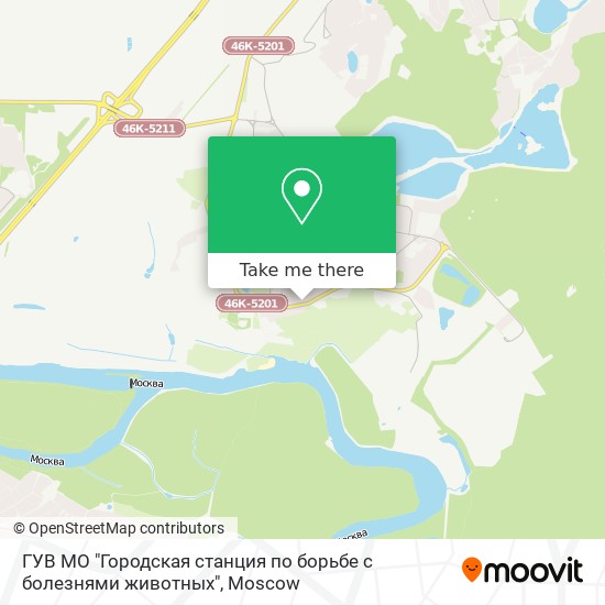 ГУВ МО "Городская станция по борьбе с болезнями животных" map