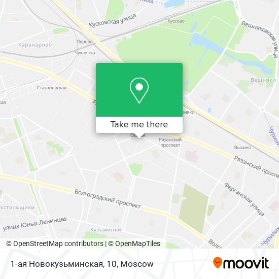 1-ая Новокузьминская, 10 map