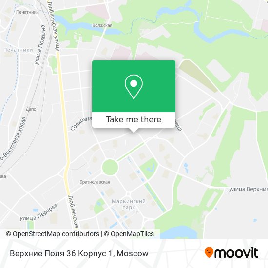 Верхние Поля 36 Корпус 1 map