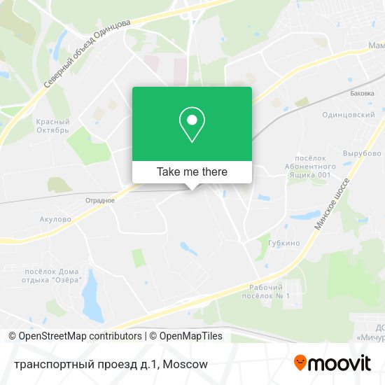транспортный проезд д.1 map
