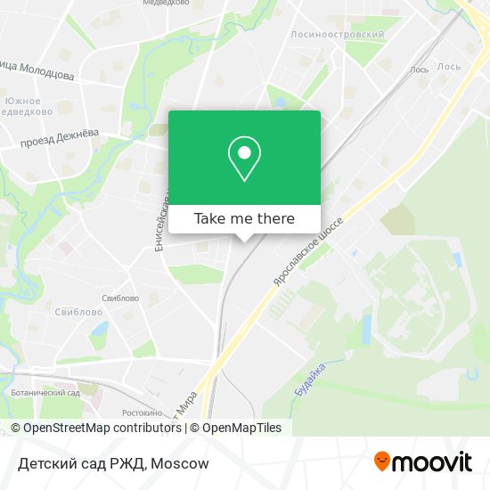 Детский сад РЖД map
