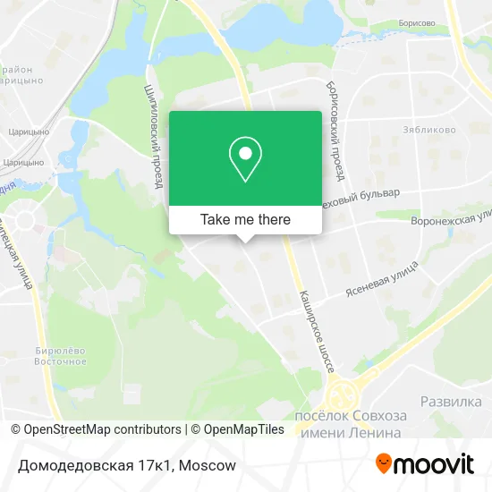Домодедовская 17к1 map