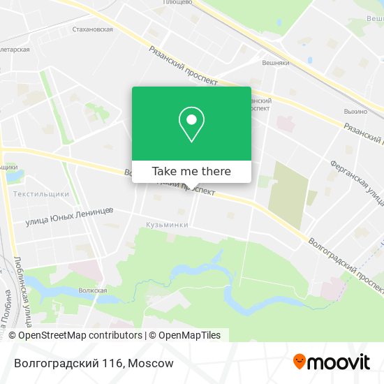 Волгоградский 116 map