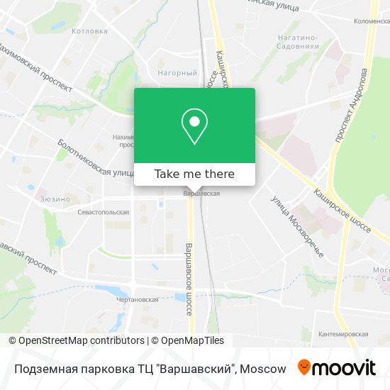Подземная парковка ТЦ "Варшавский" map