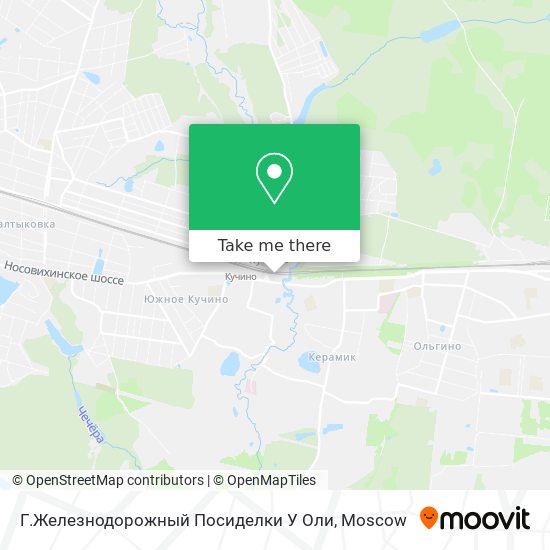 Г.Железнодорожный Посиделки У Оли map