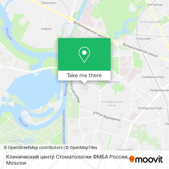 Клинический центр Стоматологии ФМБА России map