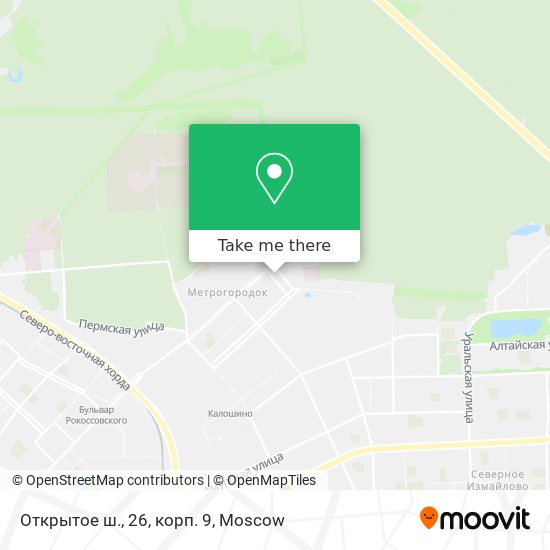 Открытое ш., 26, корп. 9 map