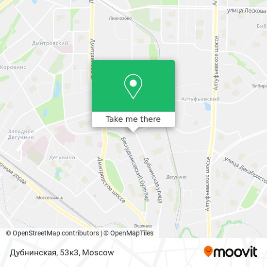 Дубнинская, 53к3 map
