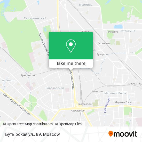 Бутырская ул., 89 map