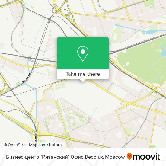 Бизнес-центр "Рязанский" Офис Decolux map