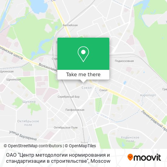 ОАО "Центр методологии нормирования и стандартизации в строительстве" map