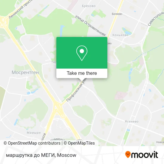 маршрутка до МЕГИ map