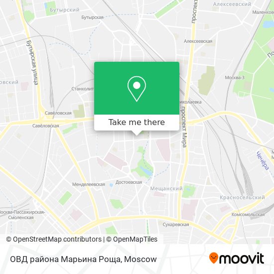 ОВД района Марьина Роща map
