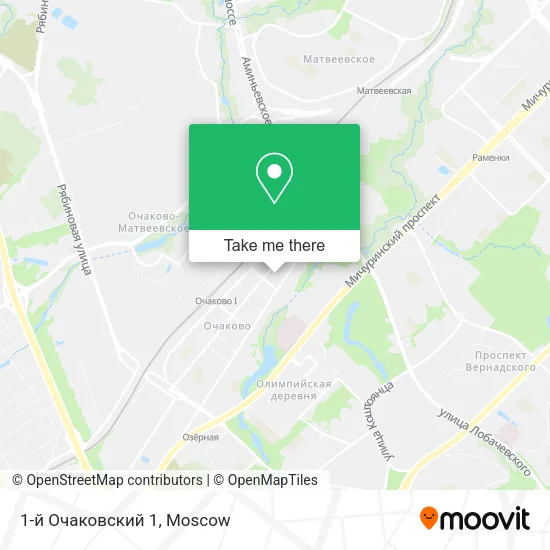 1-й Очаковский 1 map