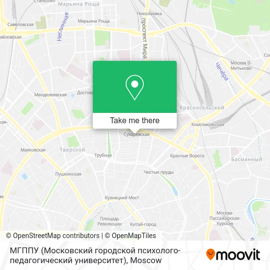 МГППУ (Московский городской психолого-педагогический университет) map