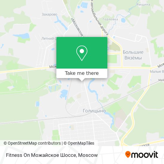 Fitness On Можайское Шоссе map