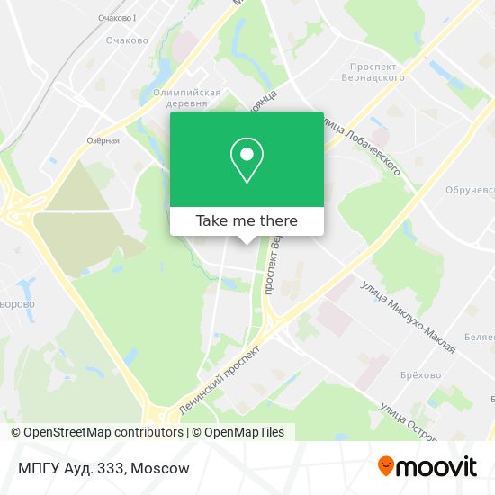 МПГУ Ауд. 333 map