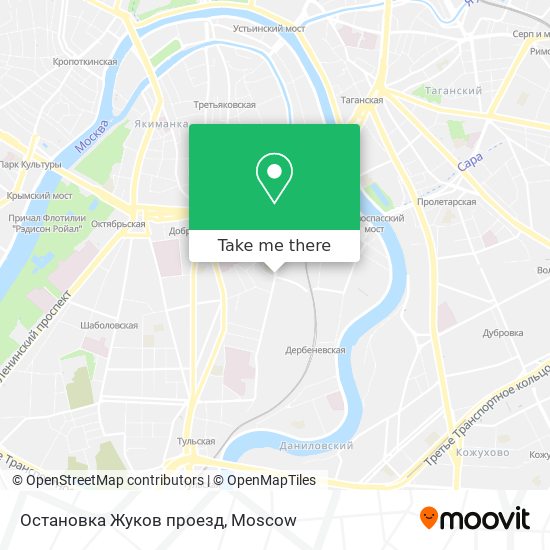 Остановка Жуков проезд map