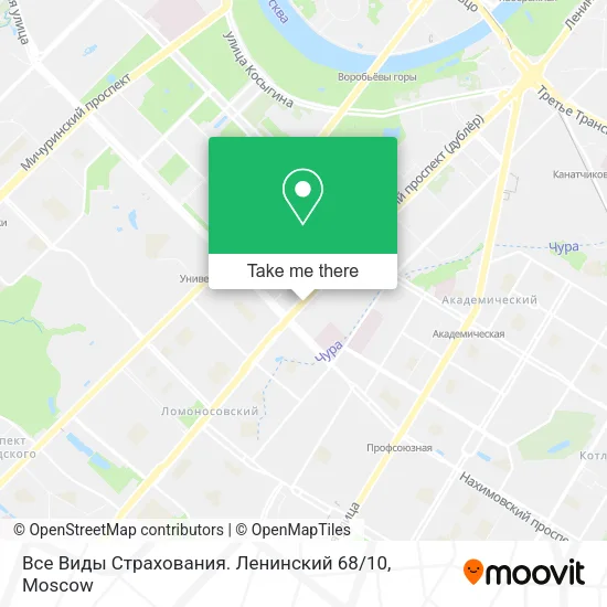 Все Виды Страхования. Ленинский 68 / 10 map