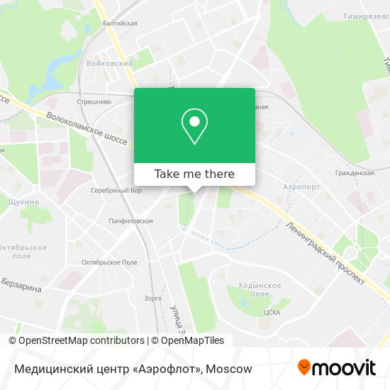Медицинский центр «Аэрофлот» map