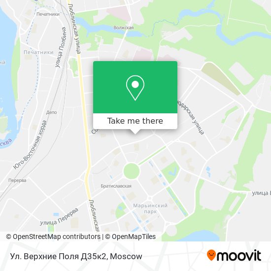 Ул. Верхние Поля Д35к2 map
